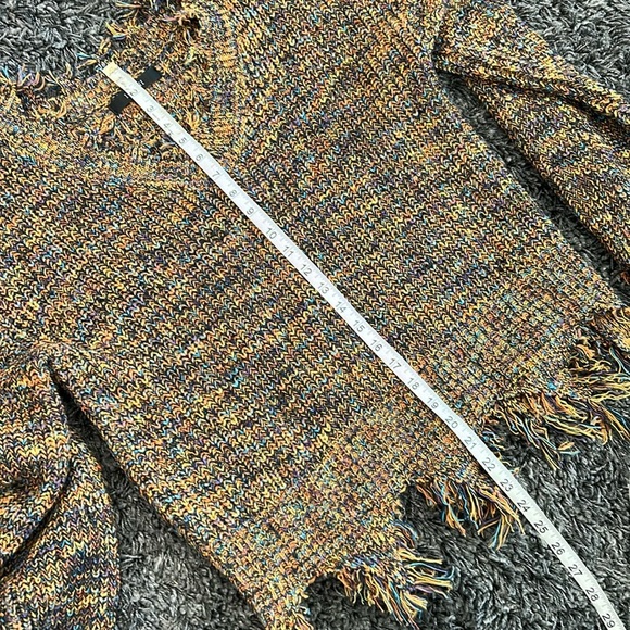 leani • rainbow distressed hem sweater size small - Picture 7 of 10